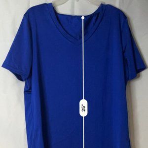 Solid, Blue, T-Shirt